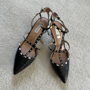 INC CARMA POINTED TOE BLACK 9.5 Studded Heels